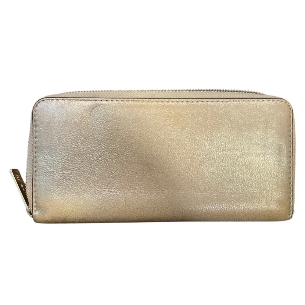 Michael Kors Metallic Gold Zip Wallet - Picture 2 of 12